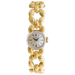 Rolex 14Kt massivem Gold Damen Kleid Uhr