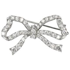 Diamond Ribbon Bow Brooch 9