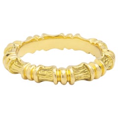 Oro de 18 quilates Tiffany & Co. Anillo de bambú