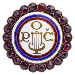 Bohemian Garnet Brooch 'Czech Singing Community'