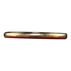 Vintage Art Deco 14K Yellow Gold Thin Classic Engraved Wedding Band - Size 7