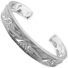 Carrera Y Carrera Diamond Gold Dolphin Cuff Bracelet 