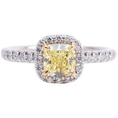 Tiffany & Co. Fancy Yellow Diamond Soleste Engagement Ring