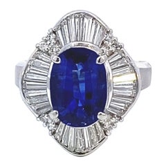 Sapphire and Diamond Ring