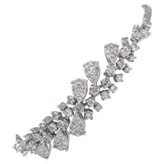 PAS DE RÉSERVE !  -  1.51Ct Fancy Light Pink Diamond Tennis Bracelet en or blanc 14K
