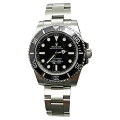 Rolex 114060 Submariner Black Ceramic Stainless Steel Box Paper 2013