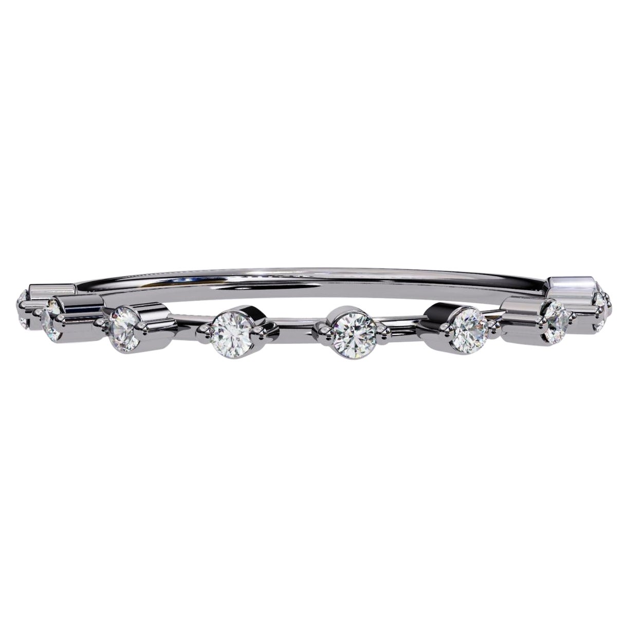 1/10 Ctw, Round Diamond Band, 14k Solid Gold, Stacking Diamond Ring, SI GH