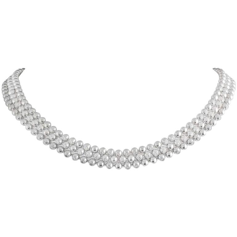 cartier diamond choker necklace