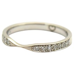 Alliance diamantée bague bow design or 18KT