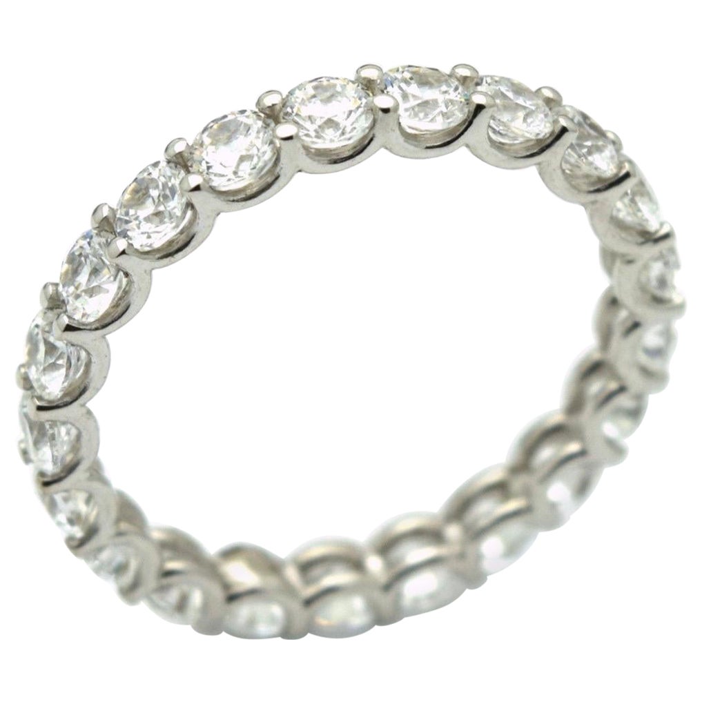 Diamond eternity ring 18KT gold luxurious diamonds Ucut shape ring 1.50ct size 6
