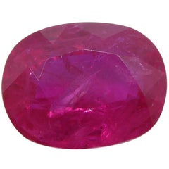 Rubí rojo vivo de 4,19 ct Certificado GIA Mozambique