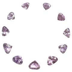 234,90 carati di Kunzite di alta qualità disposti in 11 pezzi per la gioielleria Nature