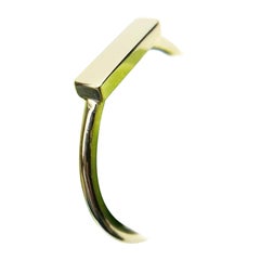 Modern bar stacking ring 18KT gold
