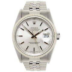 Rolex white gold stainless steel Oyster Perpetual Datejust automatic Wristwatch