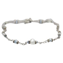 Laura Gibson Collana Gibson & Gibson in argento sterling con acquamarina penzolante Candy multi-gem