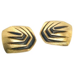 Ohrclips aus 18 Karat Gold von Gubelin, 1970er Jahre