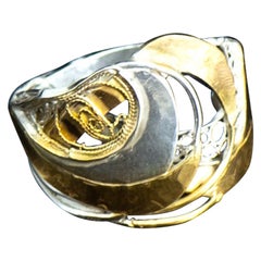 Designer Nautical Sailing Ring Handcrafted in Gold & Silver Filigree