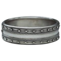 Antique Victorian Sterling Silver Bangle