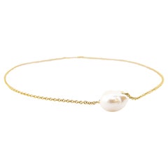 Regina Gambatesa 55 cm Yellow Gold Rolò Chain