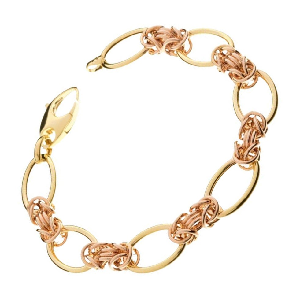 Byzantine 18K Rose Gold Chain Bracelet