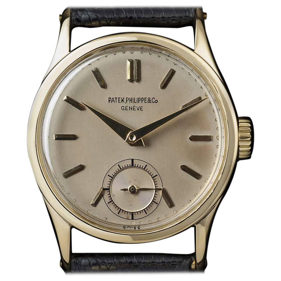 1940s Patek Philippe Gold Vintage Calatrava Wristwatch