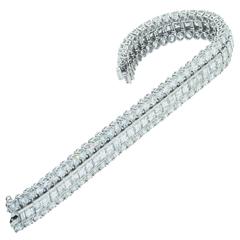 Diamond Platinum Tennis Bracelet 