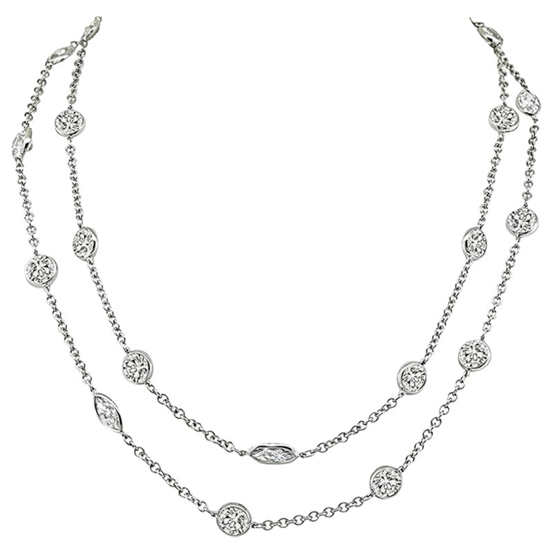 24.60ct Diamond By The Yard Necklace
