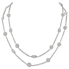 24.60ct Diamond By The Yard Necklace