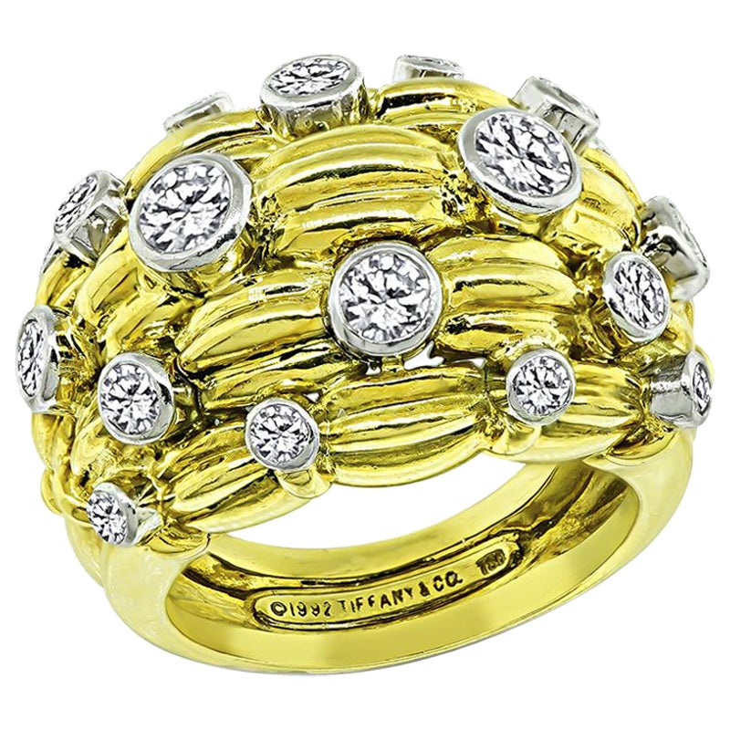 Tiffany & Co 2.50ct Diamond Gold Ring