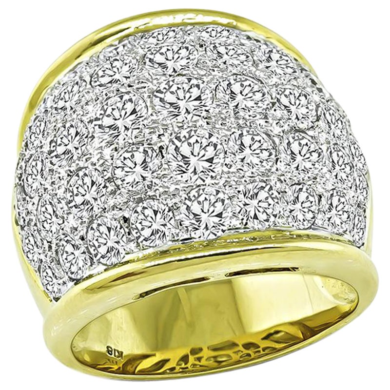 5.43ct Diamond Gold Ring For Sale
