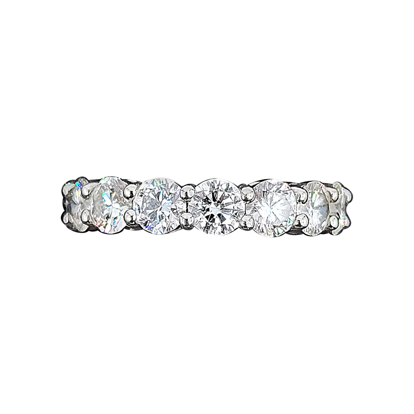 5.21 ct Diamond Eternity Ring For Sale