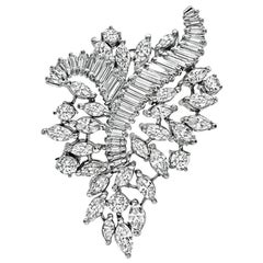 Vintage 6.25ct Diamond Gold Pin