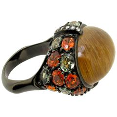 Black Gold Sapphire and Tiger's Eye 9
