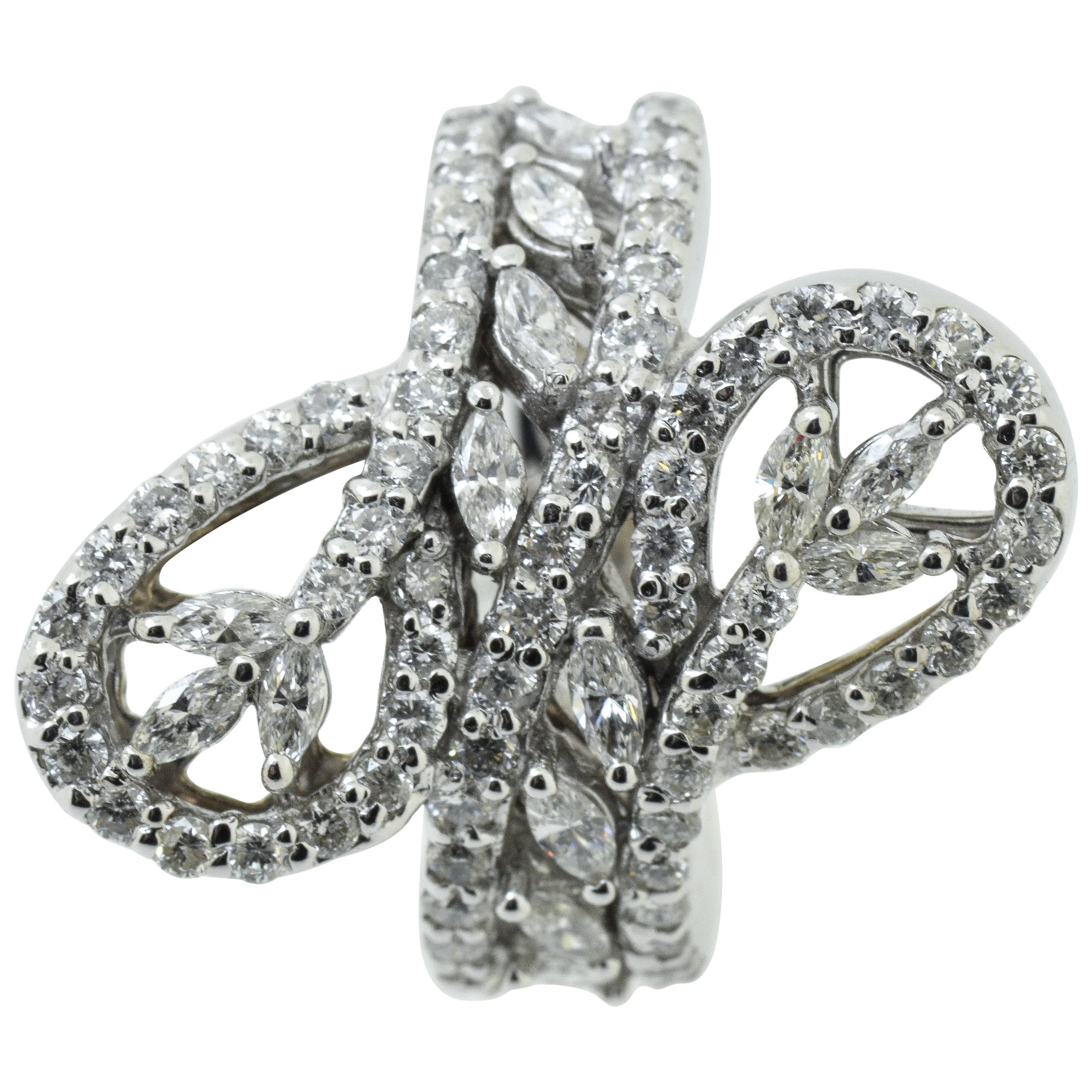 Diamond White Gold GEDIN Dress Ring For Sale