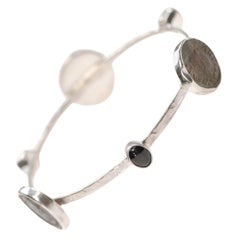 Antique Elegant Bracelet w/ 3 Roman Coins in Sterling Silver