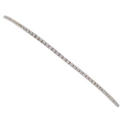 0,72 carati di diamanti, bracciale tennis in oro bianco.