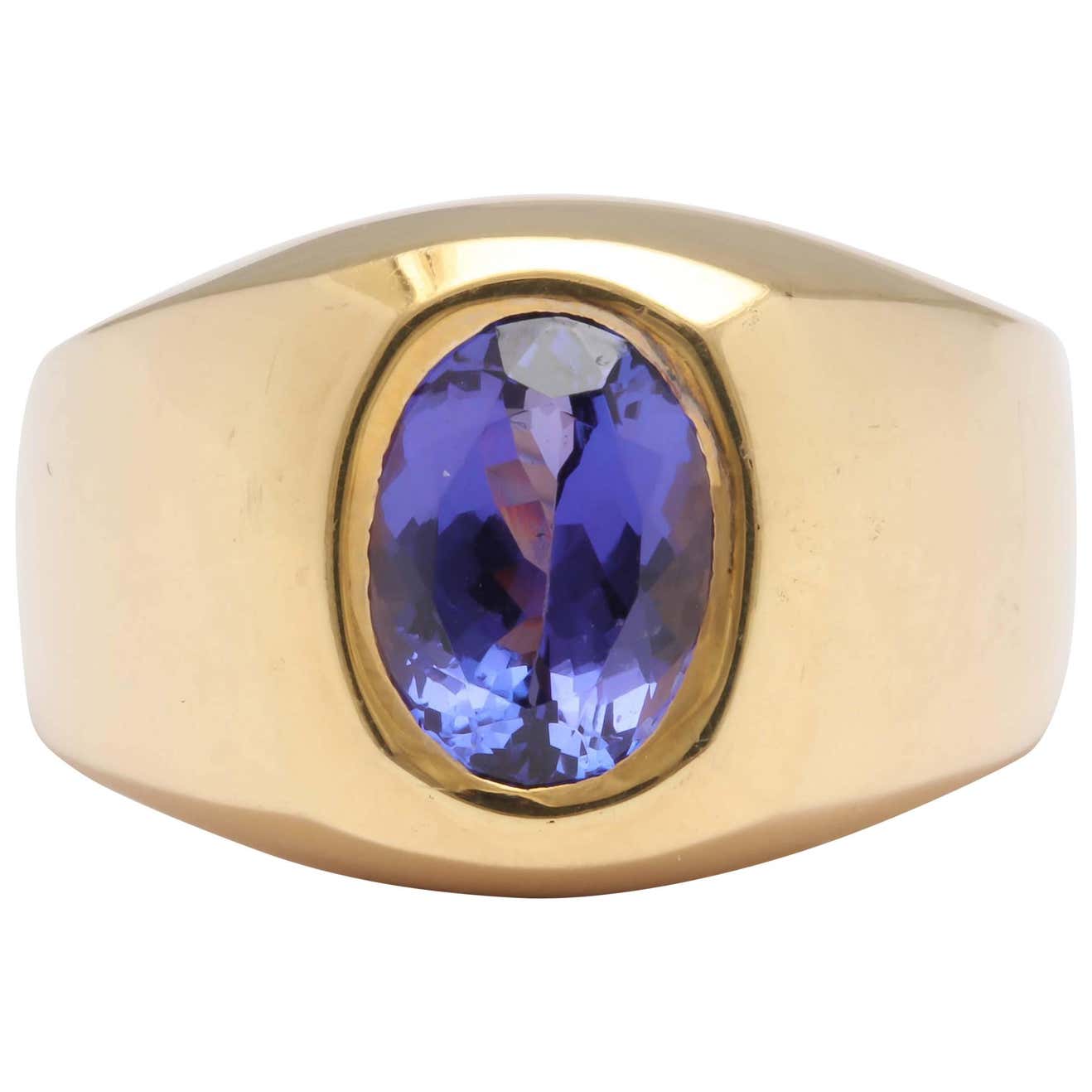 Tanzanite Men's Ring For Sale at 1stDibs | mens tanzanite ring, men's ...