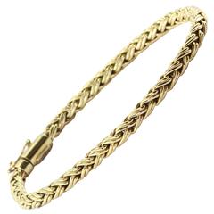 1990s Tiffany & Co. Woven Gold Braided Bracelet 