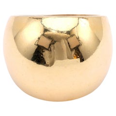 Anello a cupola in oro giallo 18 carati vintage