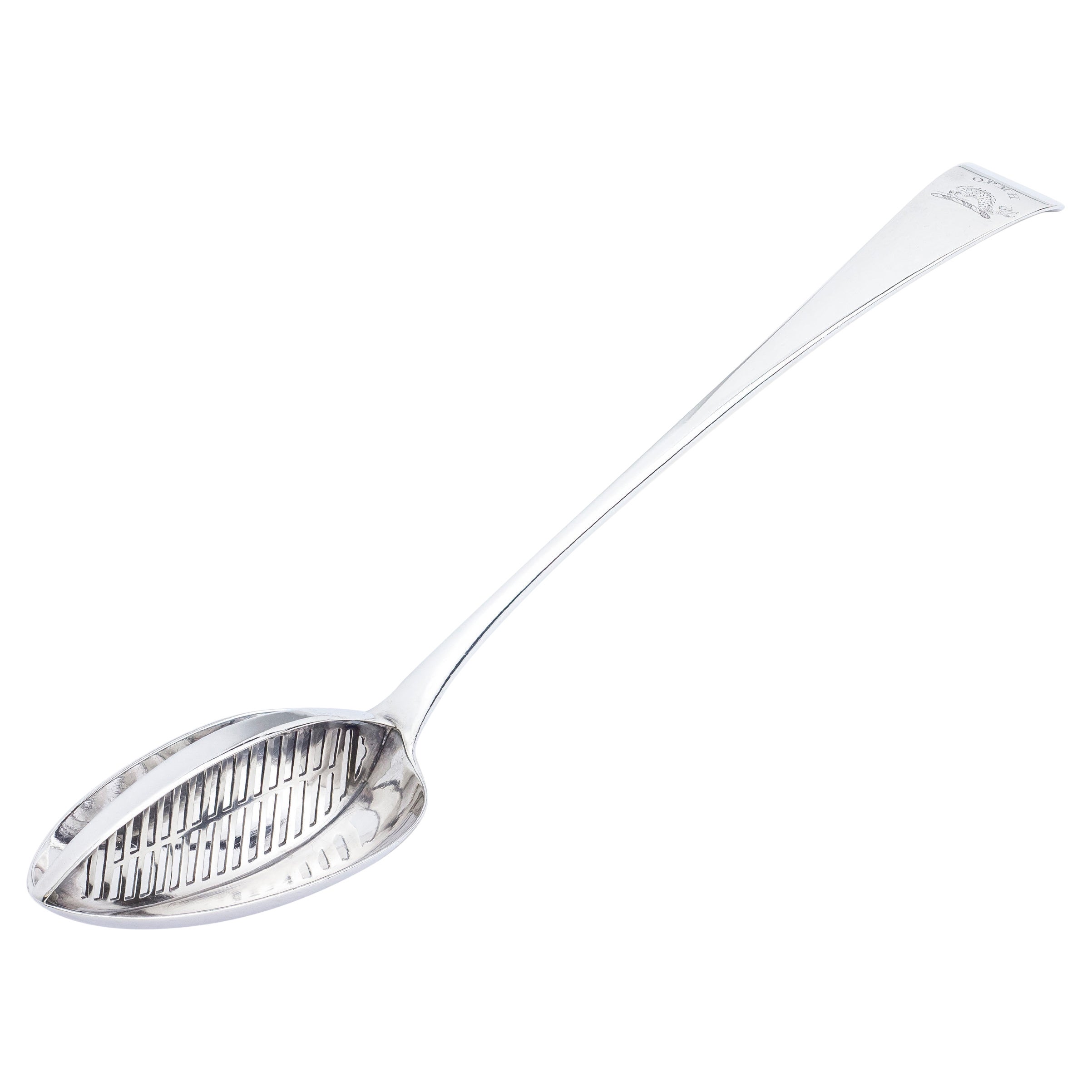 Cucchiaio da coltura in argento sterling di George III di Peter, Ann & William Bateman