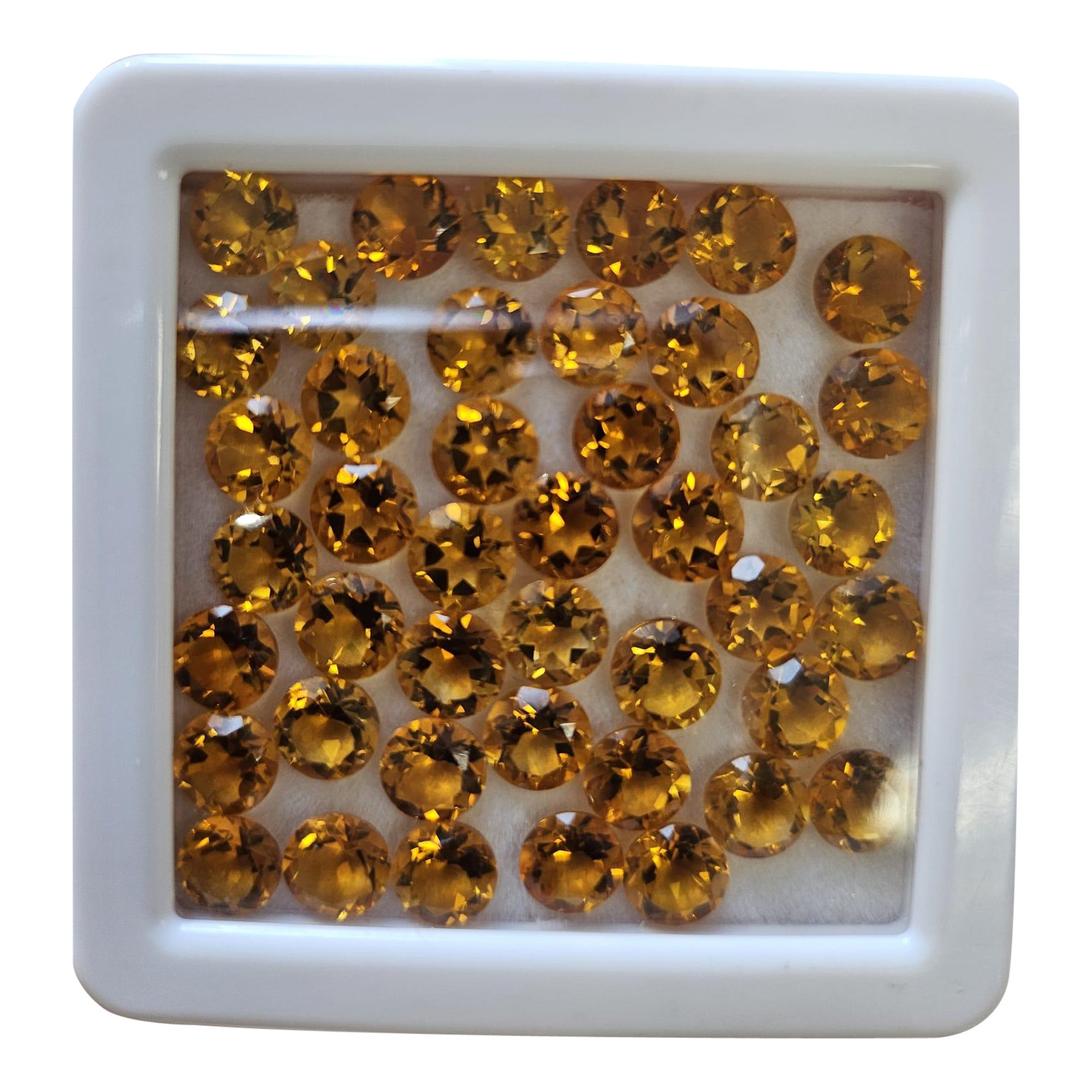 Citrine Gemstone for Jewelry making 6mm Round Shape Loose Gemstone Wholesale lot