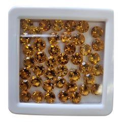Citrin Edelstein für Schmuck machen 6mm Runde Form lose Edelstein Großhandel viel