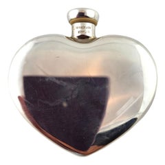 Tiffany & Co Sterling Silver Heart Shaped Perfume Flask #18615