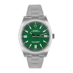 Rolex Oyster Perpetual 41mm Green Dial 124300