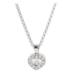 Chopard Happy Diamonds Icons Herz Anhänger Halskette 18KWG 0,34 CT, +Zertifikat