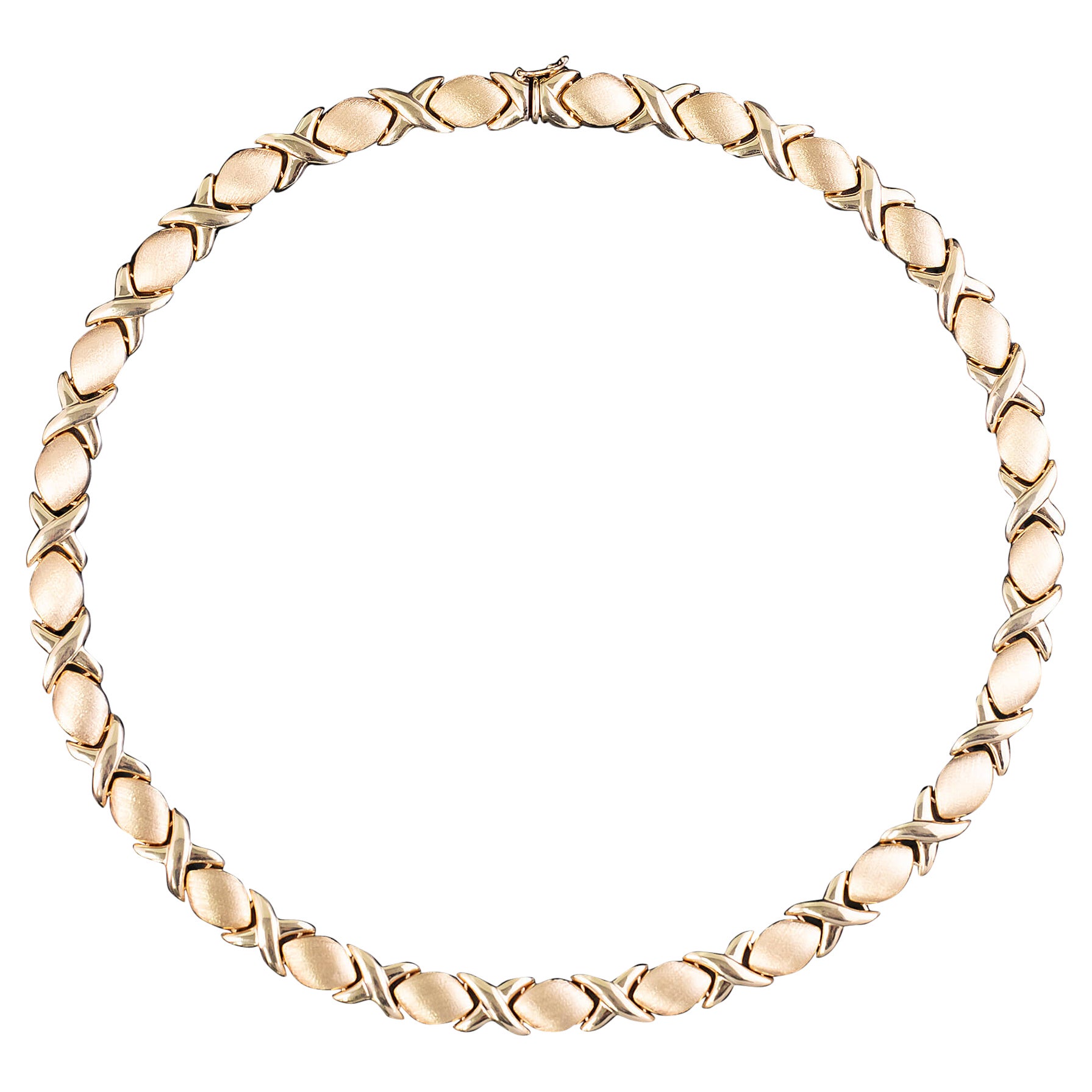 Late 20th Century fancy Link Necklet Circa 1990s