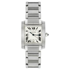 Cartier Large Tank Francaise Stainless Steel W51002Q3