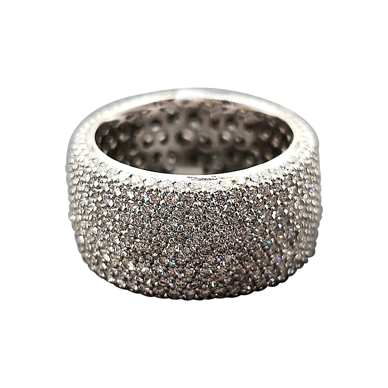 4.84 ct Pave Diamond Eternity Band