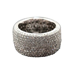 4.84 ct Pave Diamond Eternity Band