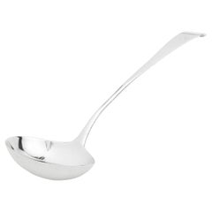 Antique George III Sterling Silver Sauce Ladle by Peter, Ann, & William Bateman
